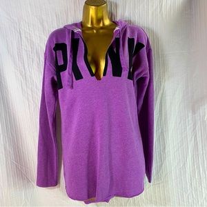 PINK Victoria's Secret Purple Sz XS hooded sweatshirt pullover hoodie